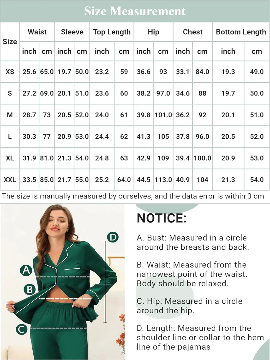 cheibear Womens Waffle Knit Pajama Set Top and Shorts Lounge Set Long Sleeve Outfits Loungewear Pj Sets with Pockets