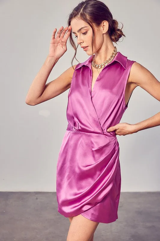Collar Wrap Dress *Online Only*