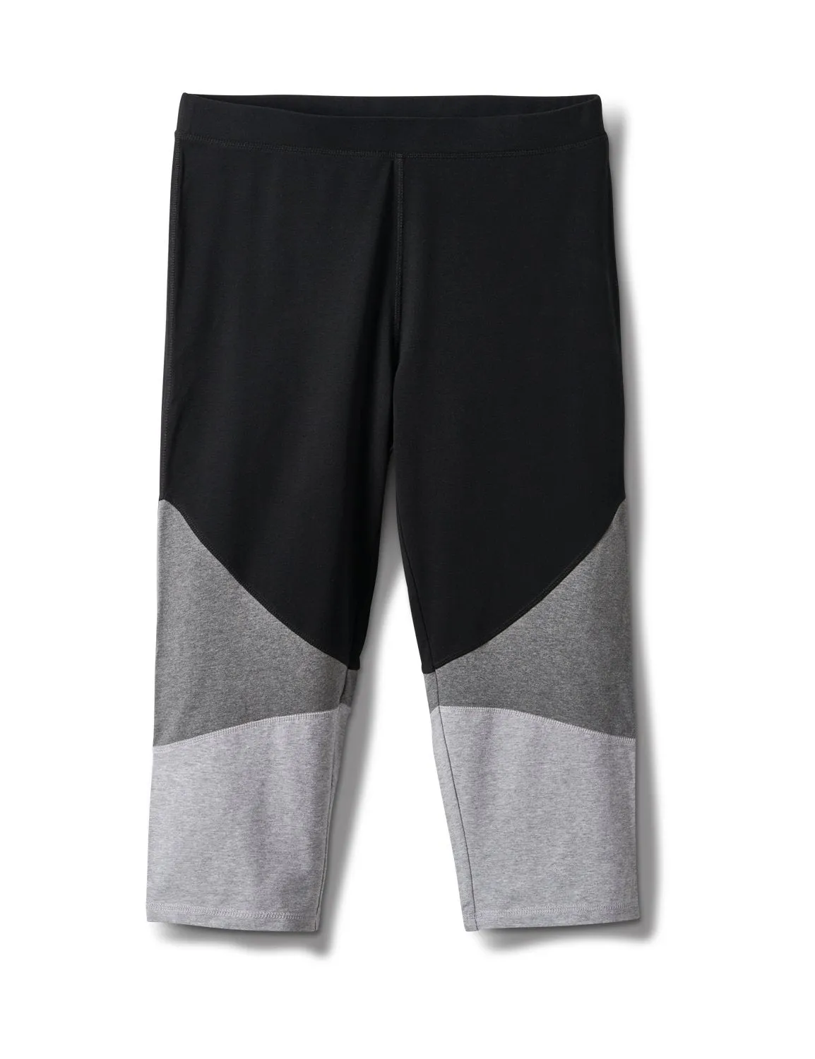 Color Block Knit Capri