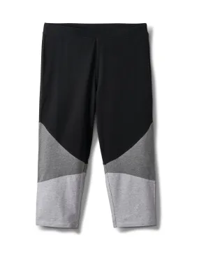 Color Block Knit Capri