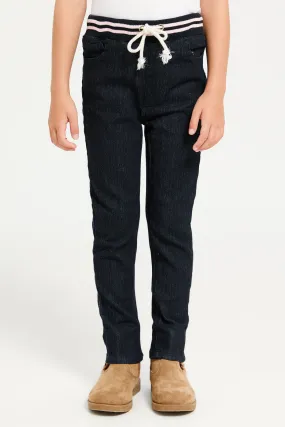 Girls Black Denim Jeans