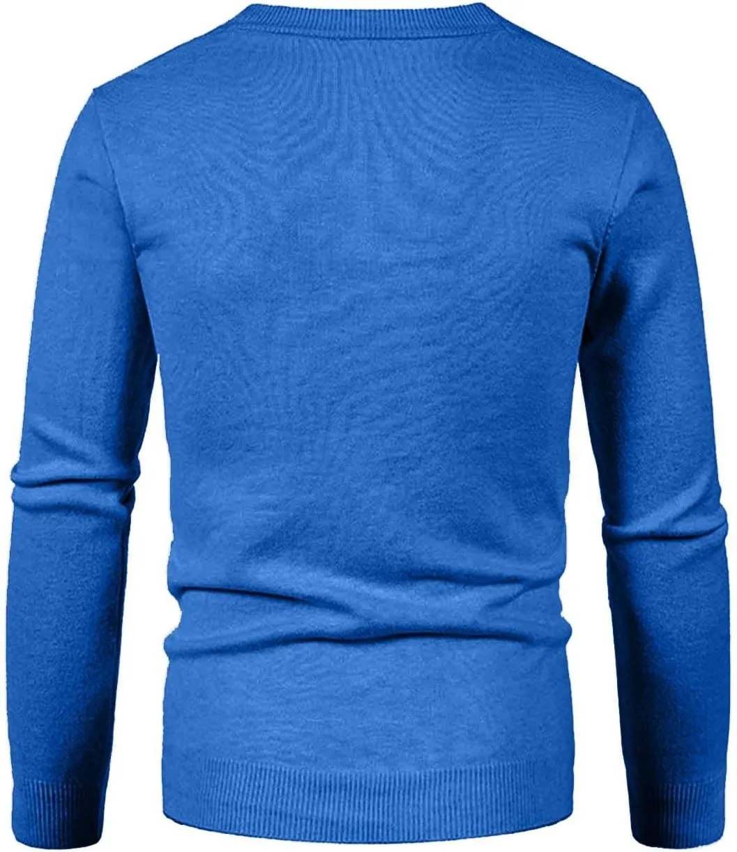 Men's Cardigan Sweaters Button Down Knit Sweater Long Sleeve V Neck Cardigan Slim Fit Cardigan Sweaters Winter Outfits