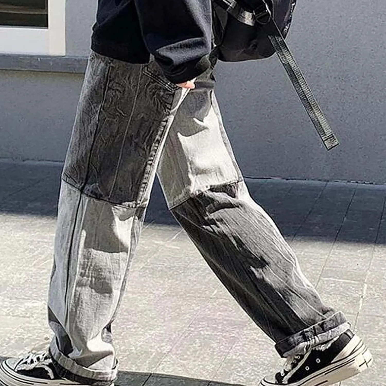 Men's Casual Relaxed Fit Jeans Trousers Denim Pants Baggy Hip Hop Jeans Wide Leg Straight Leg Vintage Jeans
