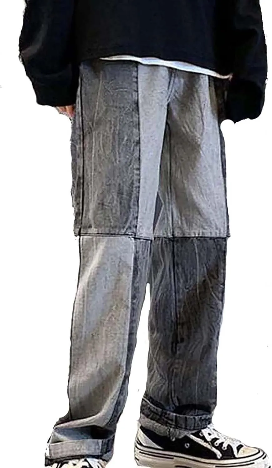Men's Casual Relaxed Fit Jeans Trousers Denim Pants Baggy Hip Hop Jeans Wide Leg Straight Leg Vintage Jeans