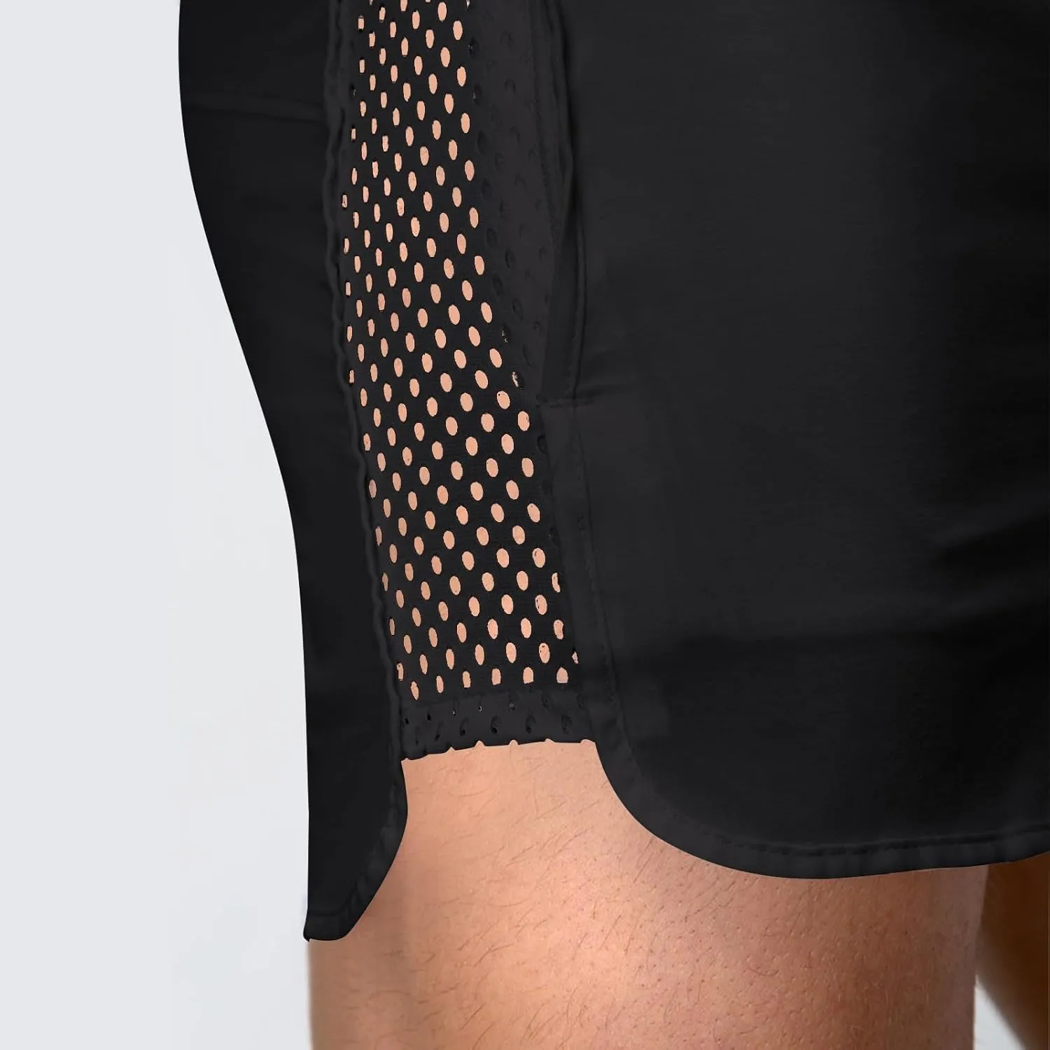 Men's Running Workout Shorts Casual Mesh Elastic Waist Quick Dry Short Bodybuilding Athletic Gym Summer Beach Shorts