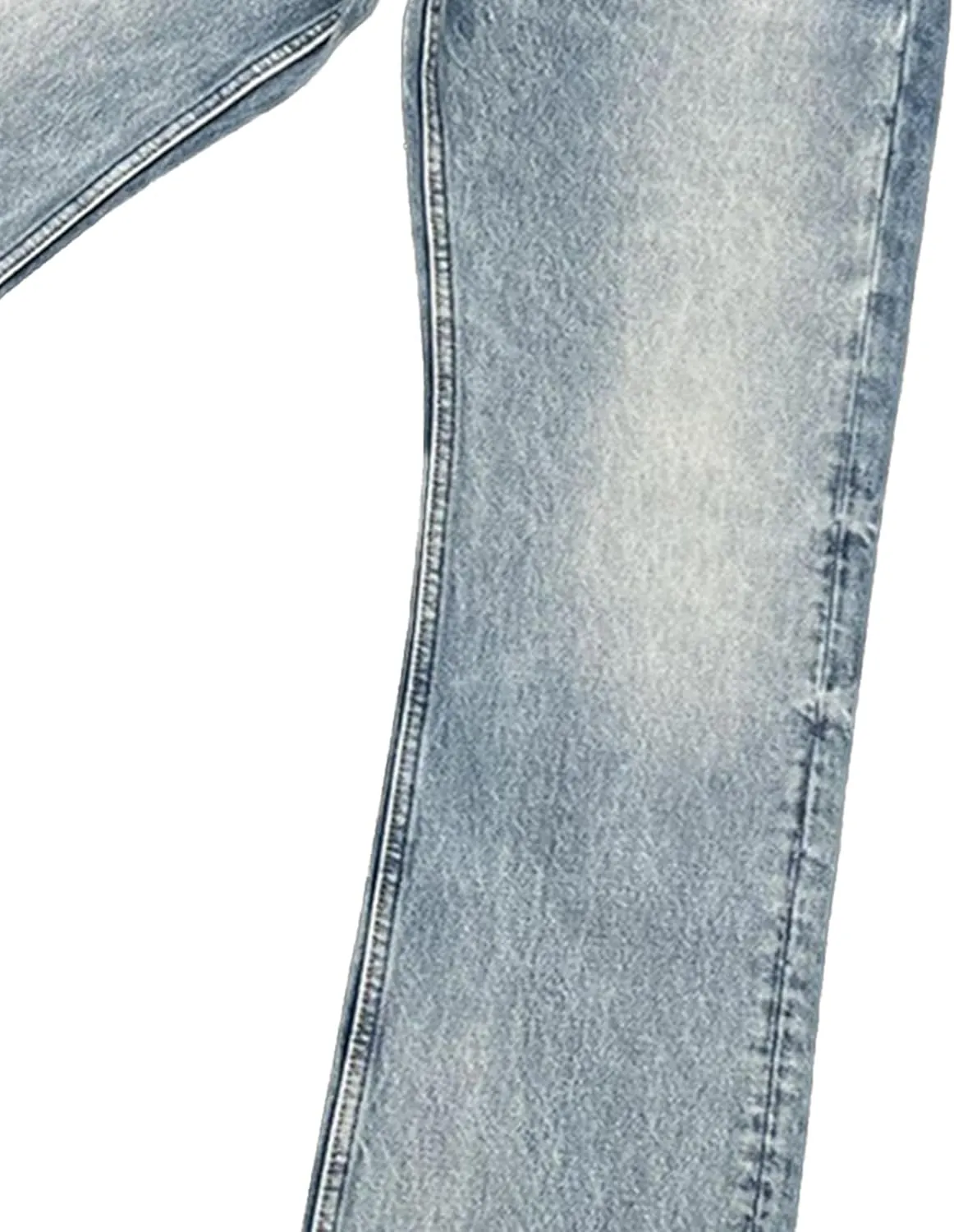 Men's Vintage Relaxed Fit Classic Jeans Casual Blue Regular Denim Pants Distressed Basic Streetwear Jeans