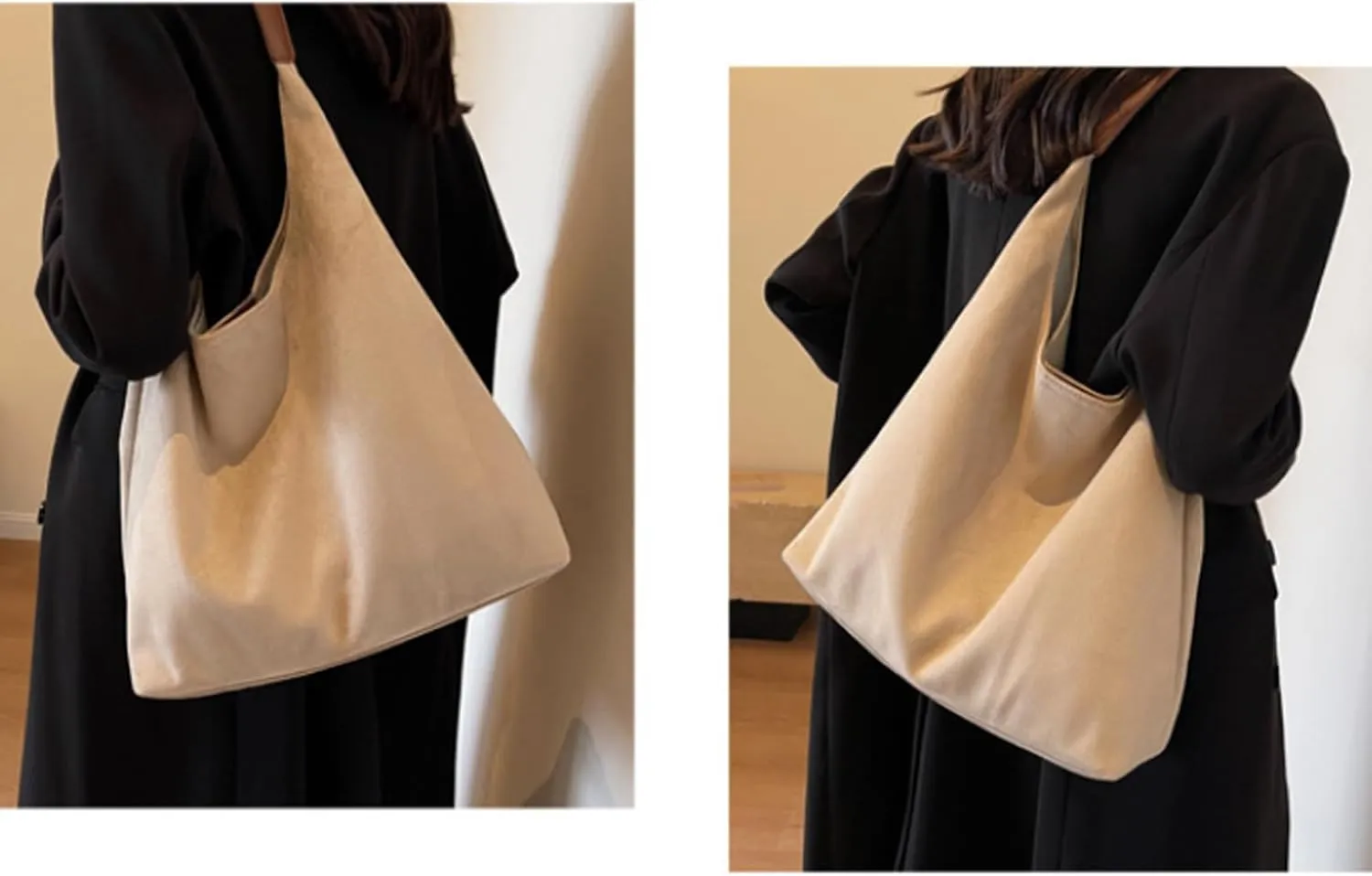 Modavo Suede Tote Bag for Women, Modavo Suede Bag, Suede Shoulder Bag Women's Suede Purse Vintage Top Handle Bag