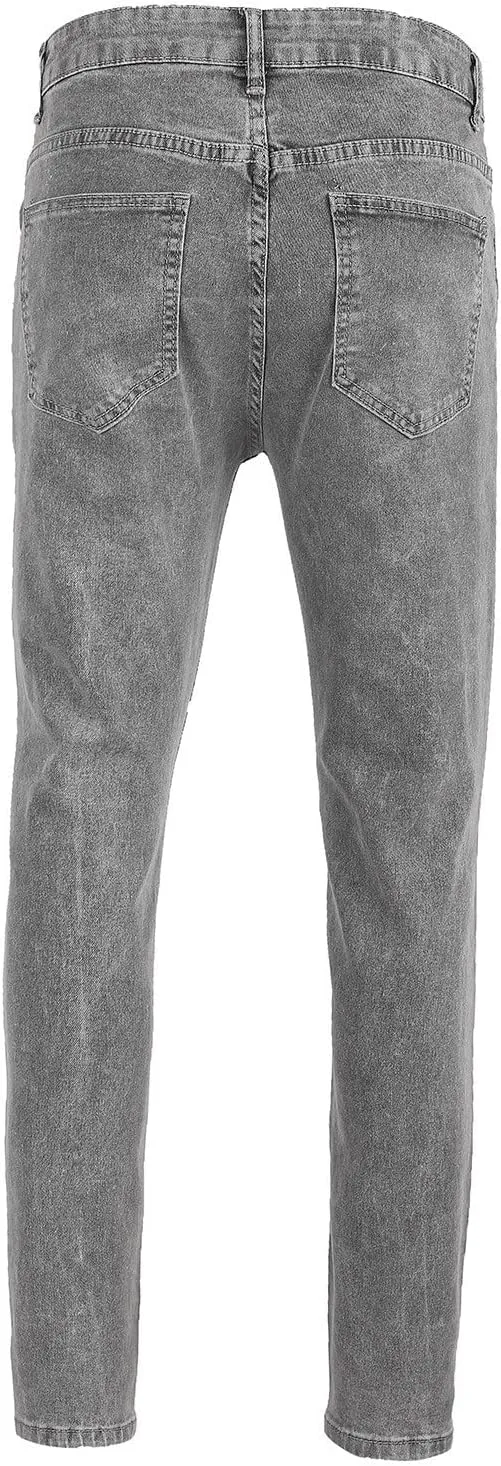 Sports Length Casual Bodybuilding Pocket Summer Denim Mens Pants Full Men's Jeans Jeans Relaxed Fit Boot Cut