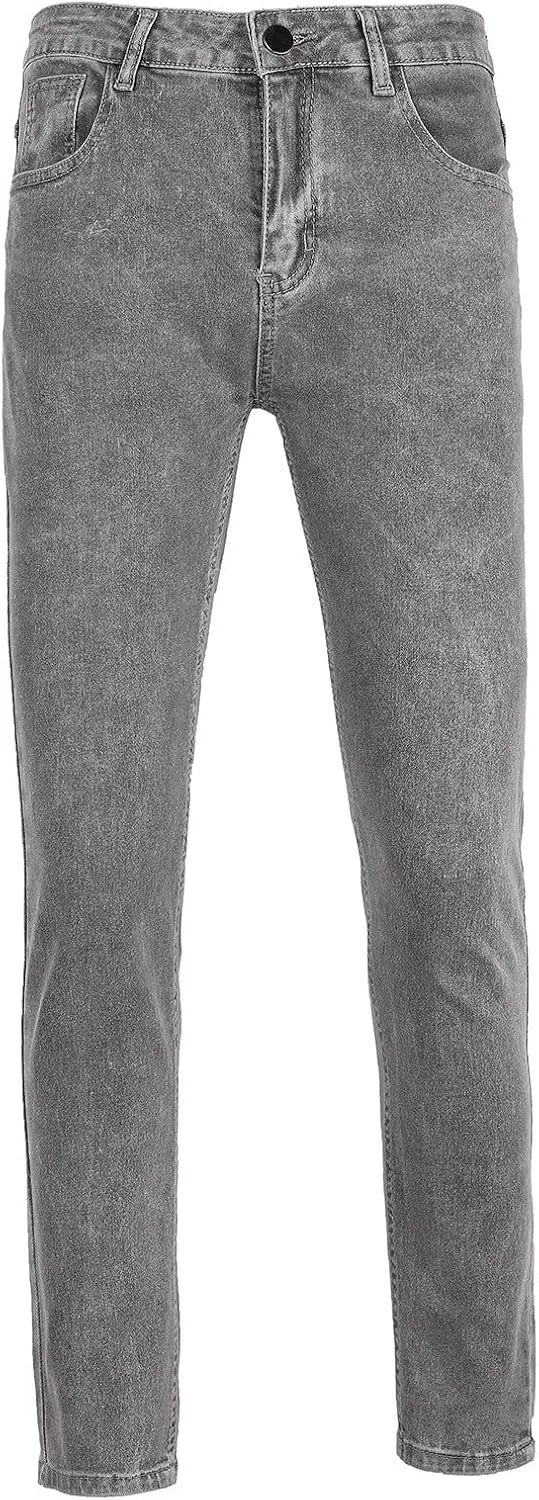 Sports Length Casual Bodybuilding Pocket Summer Denim Mens Pants Full Men's Jeans Jeans Relaxed Fit Boot Cut