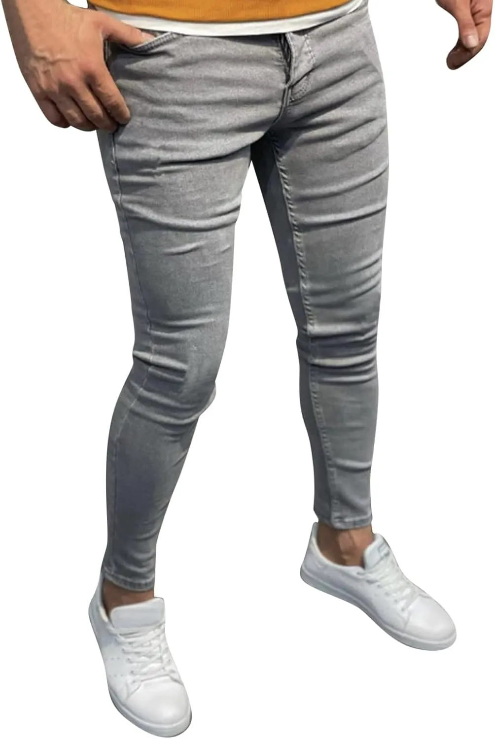 Sports Length Casual Bodybuilding Pocket Summer Denim Mens Pants Full Men's Jeans Jeans Relaxed Fit Boot Cut