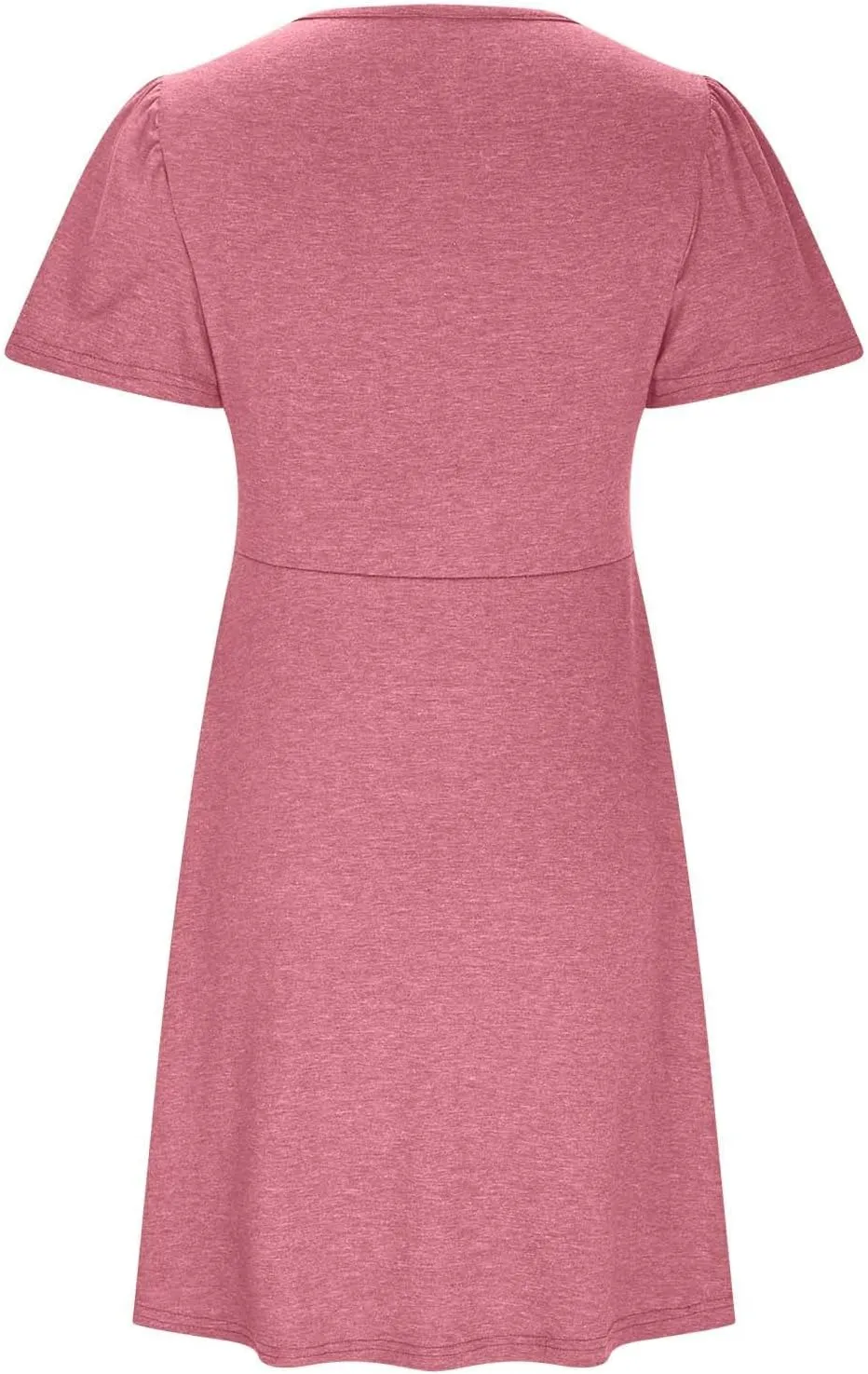 Twist Wrap Dresses for Women Solid Color V Neck High Waist Pleated Dress Fashion Casual S Slim Fit Streetwear
