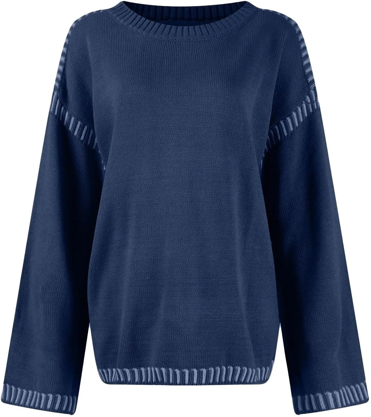 Women Knitted Sweater Chunky Y2k Drop Shoulder Pullover Cute Warm Jumper Crochet Fall Winter Knitted Outfits