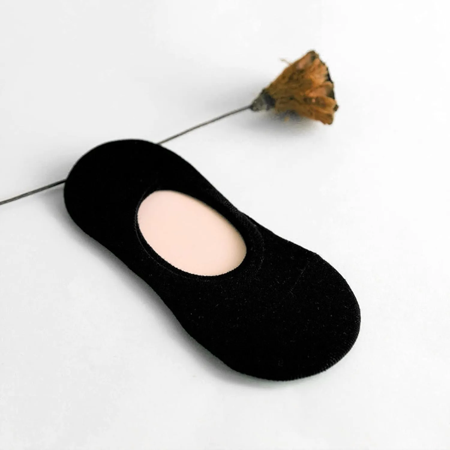 Women Solid Color No Show Socks Anti Slip Low Cut Socks Summer Cozy Wicking Breathable Hidden Boat Socks