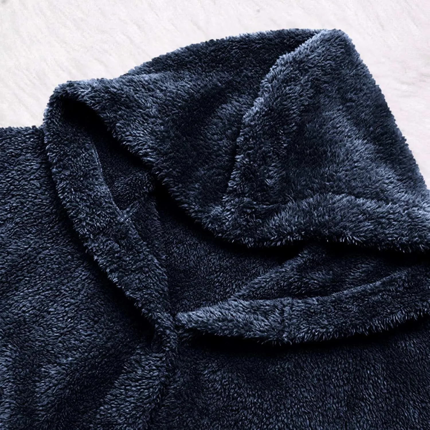 Womens Casual Fleece Jackets Oversized Button Down Winter Hooded Coats Long Sleeve Cardigan Sweater With Pockets