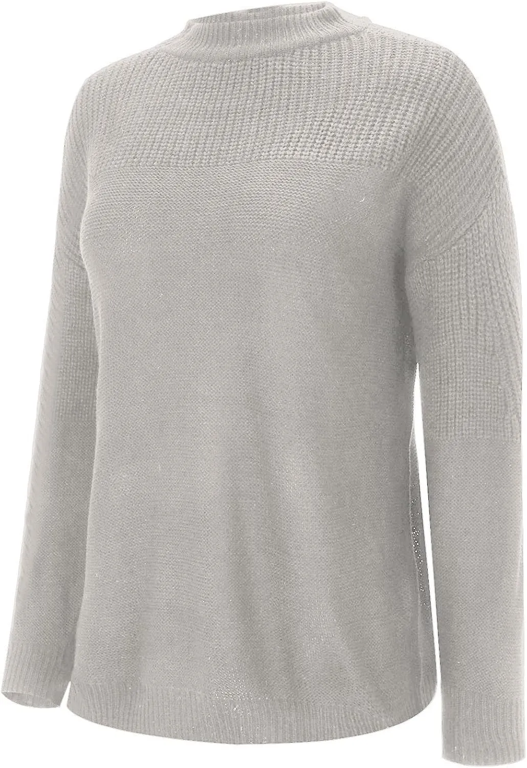 Women's Fashion Long Sleeve Striped Color Block Knitted Sweater 2024 Fall Casual Crew Neck Pullover Jumper Tops