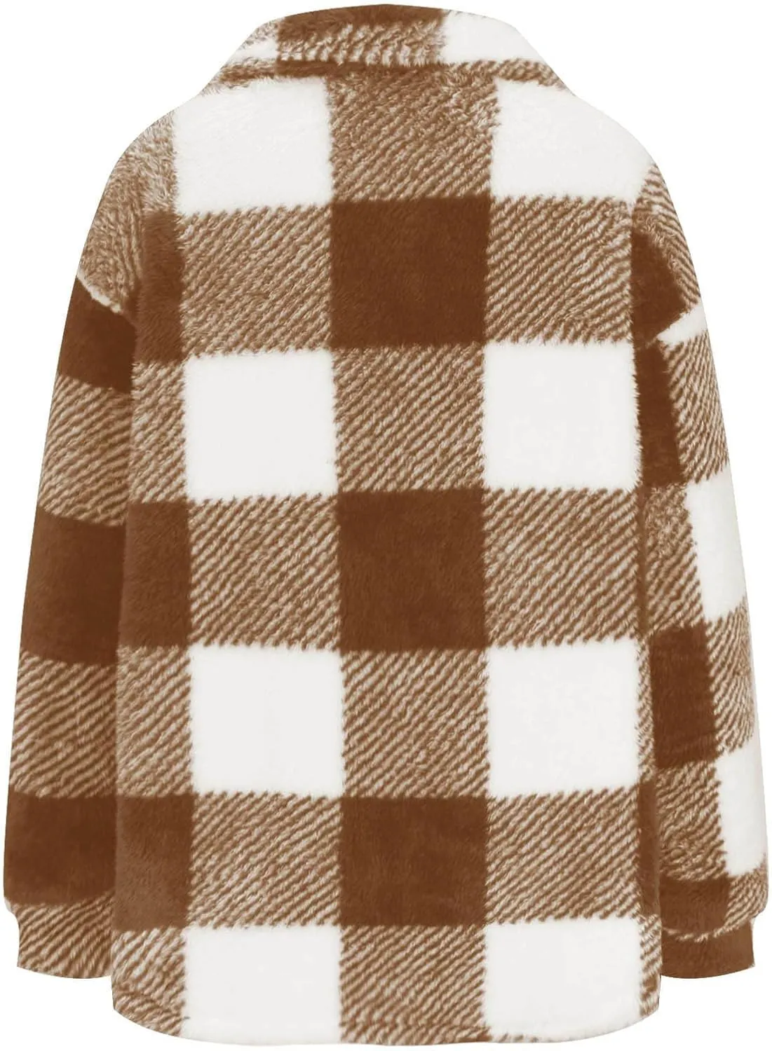 XUNRYAN Womens Flannel Jacket Plus Size Wool-Blend Trench Coat Winter Fall Transition Coat Lightweight Outerwear 2024 Fashion